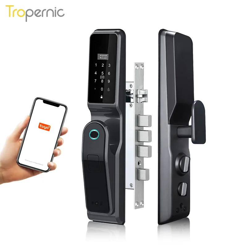 Wifi Smart Lock Door With Tuya APP Remotely Biometric Fingerprint Smart Card Password Key Unlock Smart Life Smart Home
Wifi Smart Lock Door With Tuya APP Remotely Biometric Fingerprint Smart Card Password Key Unlock Smart Life Smart Home