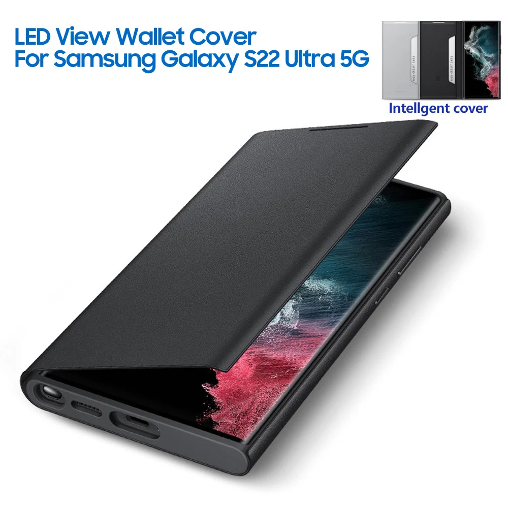 Led Smart Phone Case View Phone Cover For Samsung Galaxy S22 Ultra LED Smart Wallet Cover Case
Led Smart Phone Case View Phone Cover For Samsung Galaxy S22 Ultra LED Smart Wallet Cover Case