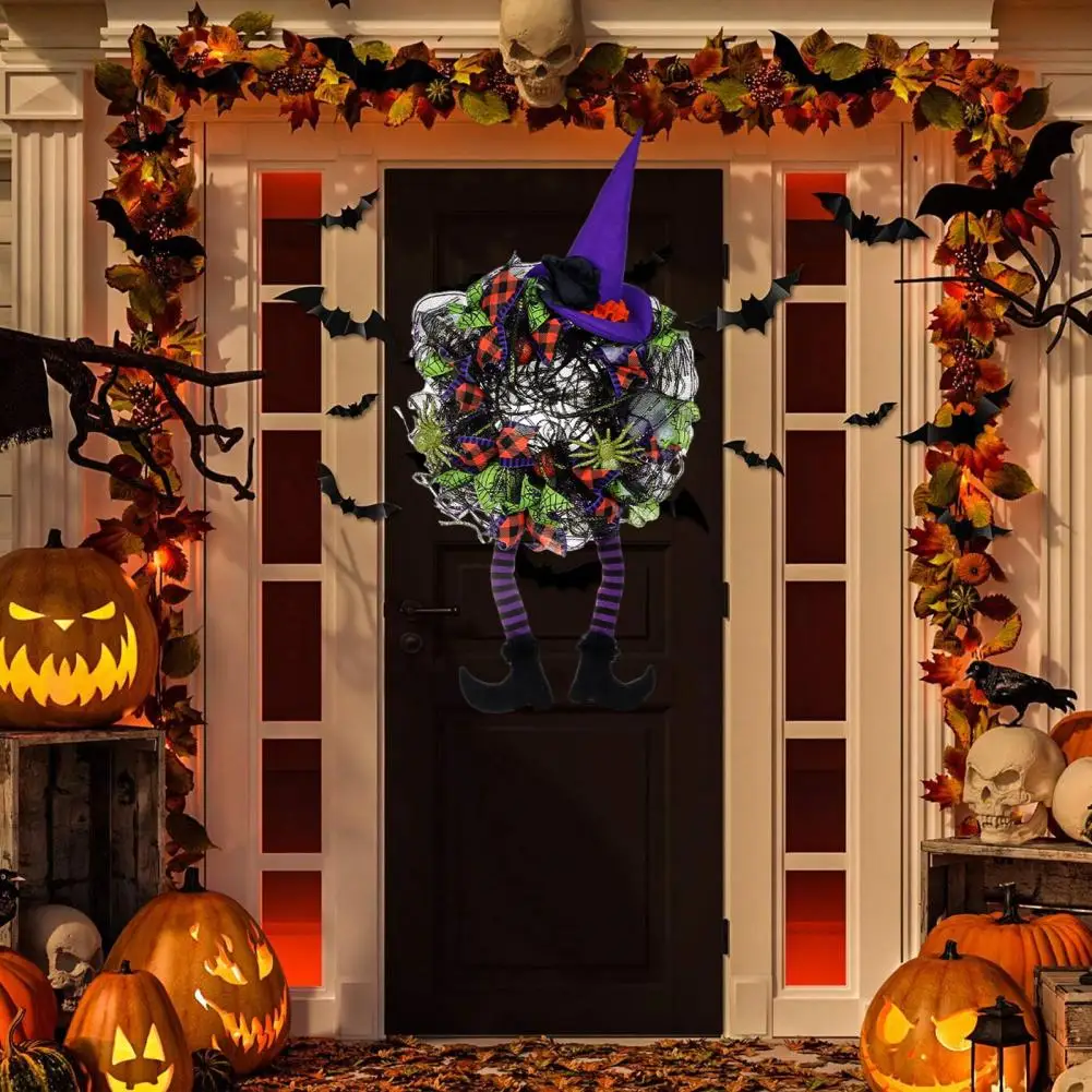 Joyful Festive Decor Halloween Decorations Spooky Halloween Wreath Durable Witch Leg Door Garland for Festive Home Decoration
Joyful Festive Decor Halloween Decorations Spooky Halloween Wreath Durable Witch Leg Door Garland for Festive Home Decoration