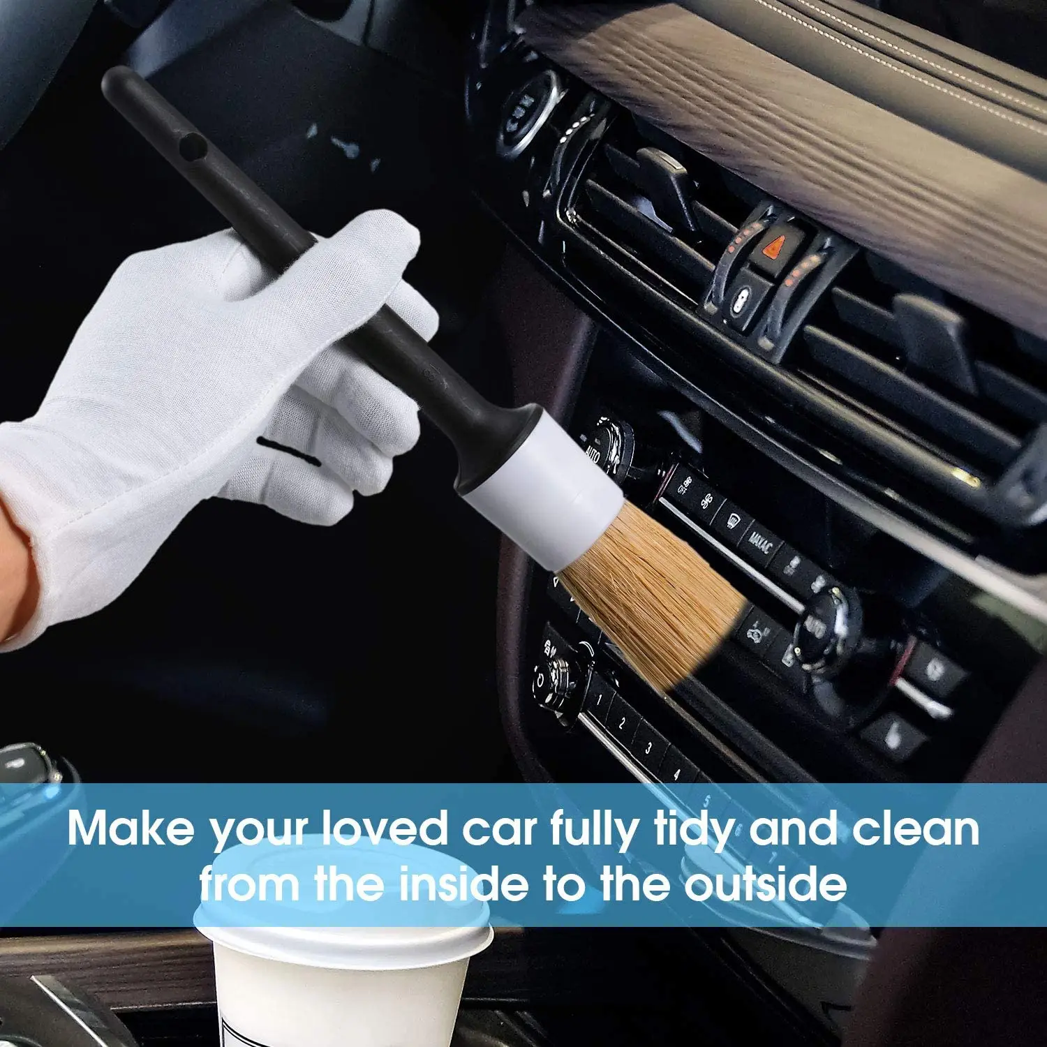 Ultimate Car Detailing Brush Set for Perfectly Cleaning Car Exterior and Interior Surfaces - Premium Boar Hair Bristle Brushes
Ultimate Car Detailing Brush Set for Perfectly Cleaning Car Exterior and Interior Surfaces - Premium Boar Hair Bristle Brushes