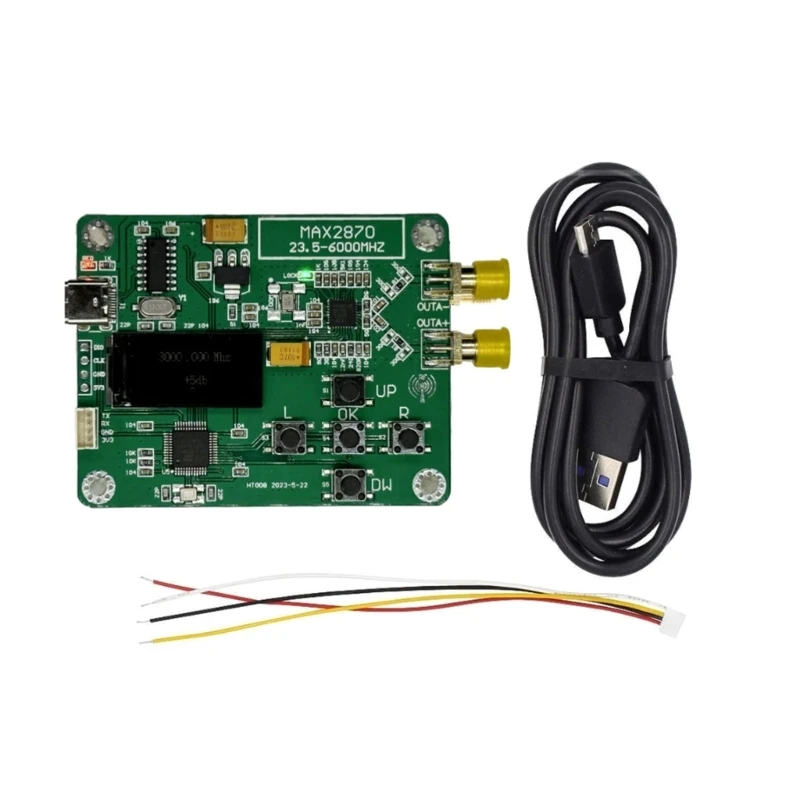 M2EC USB 5 В модуль источника сигнала 23,5-6000 МГц модуль генератора сигналов RF плата с фазовой автоподстройкой MAX2870 STM32
M2EC USB 5 В модуль источника сигнала 23,5-6000 МГц модуль генератора сигналов RF плата с фазовой автоподстройкой MAX2870 STM32