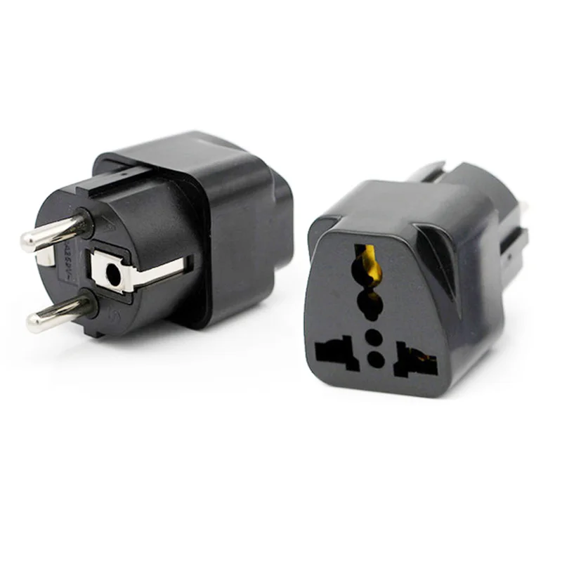Black 2 Pin Round Electrical Plug Converter US AU UK To European KR DE France Germany Korea Travel Plug Adapter
Black 2 Pin Round Electrical Plug Converter US AU UK To European KR DE France Germany Korea Travel Plug Adapter