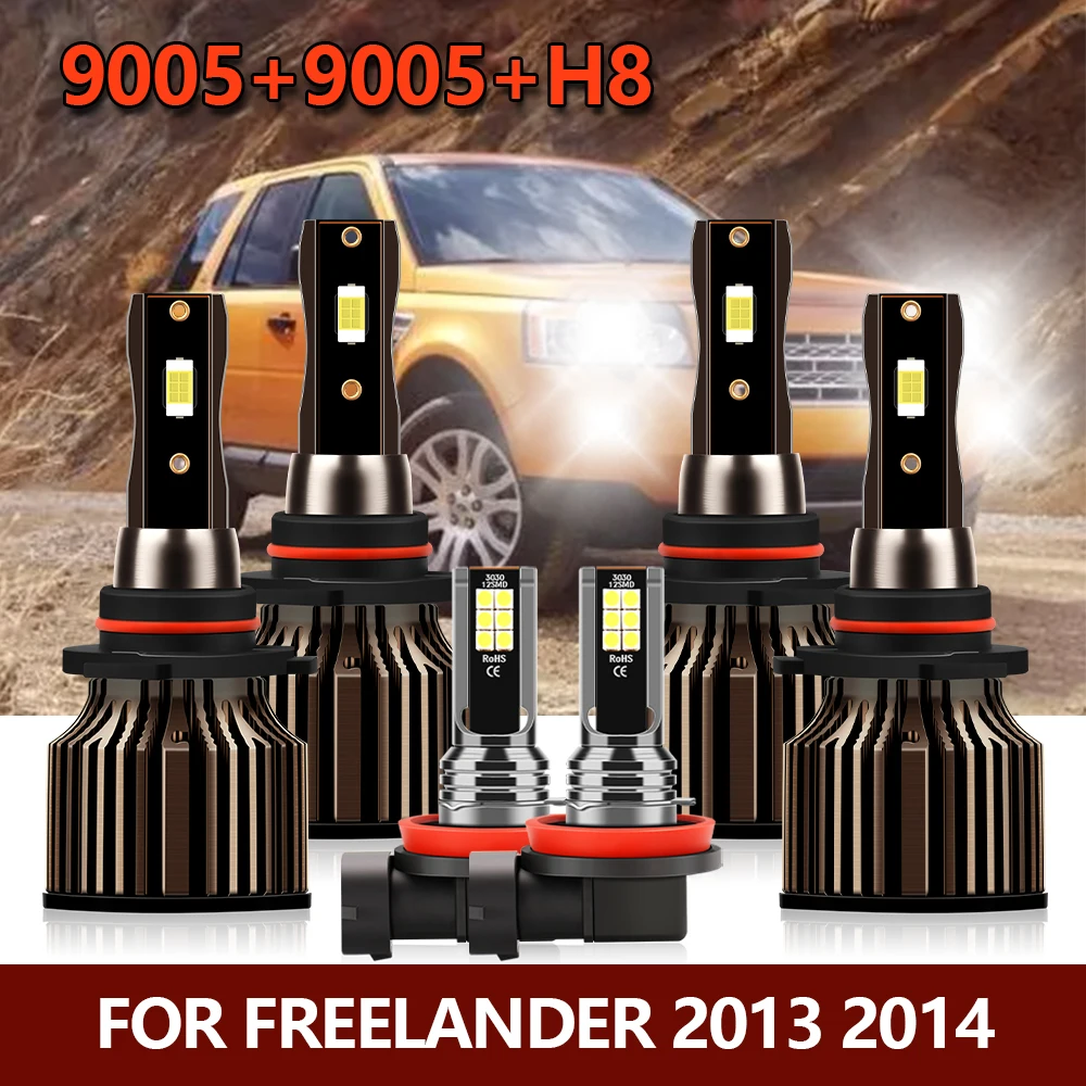 6x LED Headlight Bulbs Combo Front Fog Lights High Low Headlamp 9005 HB3 H8 Auto Car Bright Kit For Freelander 2013 2014
6x LED Headlight Bulbs Combo Front Fog Lights High Low Headlamp 9005 HB3 H8 Auto Car Bright Kit For Freelander 2013 2014