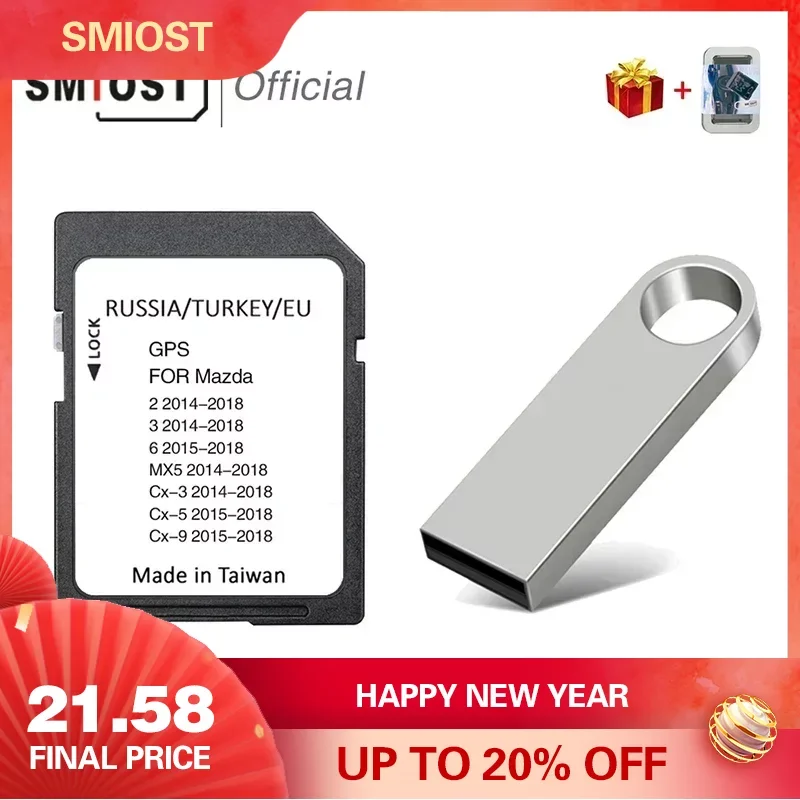 Newest Maps Version Navigation SD GPS Card for Mazda 3 6 CX3 5 9 MX5 Sat Nav 16GB Free Shipping with Anti Fog Sticker
Newest Maps Version Navigation SD GPS Card for Mazda 3 6 CX3 5 9 MX5 Sat Nav 16GB Free Shipping with Anti Fog Sticker