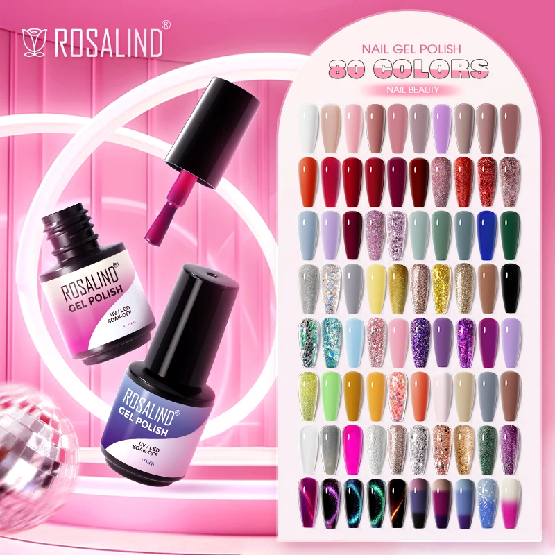 ROSALIND Semi-permanent Varnish Hybrid UV Nail Glue Nail Polish Gel Glitter Esmalte Top Base Matt Coat Gel For Nail Art Manicure
ROSALIND Semi-permanent Varnish Hybrid UV Nail Glue Nail Polish Gel Glitter Esmalte Top Base Matt Coat Gel For Nail Art Manicure