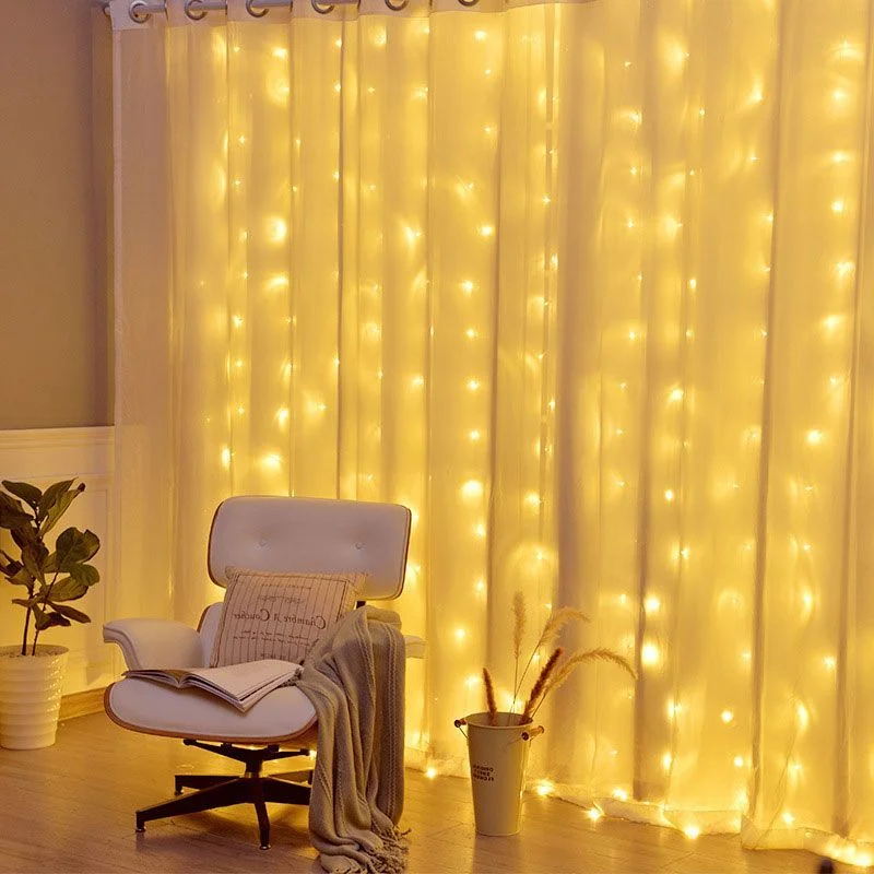 6M LED Curtain Garland on The Window USB String Lights Fairy Festoon Remote Control Christmas Wedding Decorations for Home Room
6M LED Curtain Garland on The Window USB String Lights Fairy Festoon Remote Control Christmas Wedding Decorations for Home Room