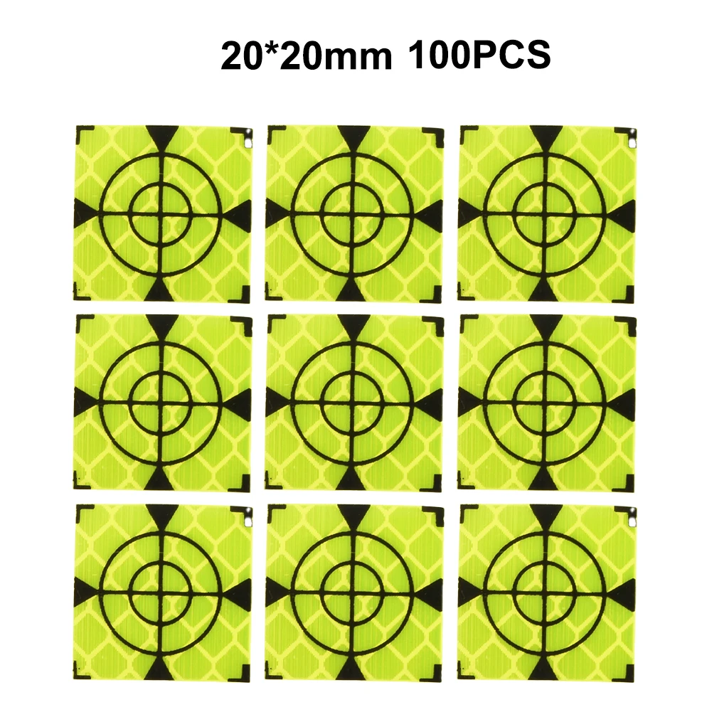 100pcs 20/30/40/50/60mm Total Station Reflector Reflector Reflector Target Reflector Sheet For Total Station Survey Geography
100pcs 20/30/40/50/60mm Total Station Reflector Reflector Reflector Target Reflector Sheet For Total Station Survey Geography