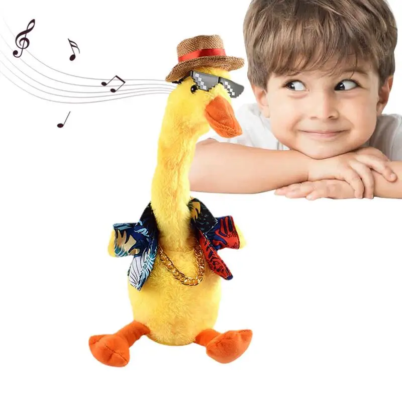 Dancing Duck Electronic Plush Toys Repeat Talking Toy Can Sing Record Voice Interactive Toy Funny Gift For Kids
Dancing Duck Electronic Plush Toys Repeat Talking Toy Can Sing Record Voice Interactive Toy Funny Gift For Kids