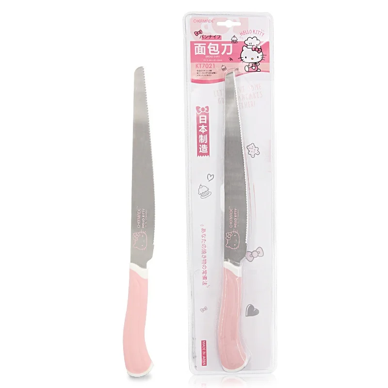 Cute Hello Kitty Stainless Steel Bread Knife Japanese Sawtooth Kanto Knife Toast Slicer Household Baking Tool Women Accessories
Cute Hello Kitty Stainless Steel Bread Knife Japanese Sawtooth Kanto Knife Toast Slicer Household Baking Tool Women Accessories