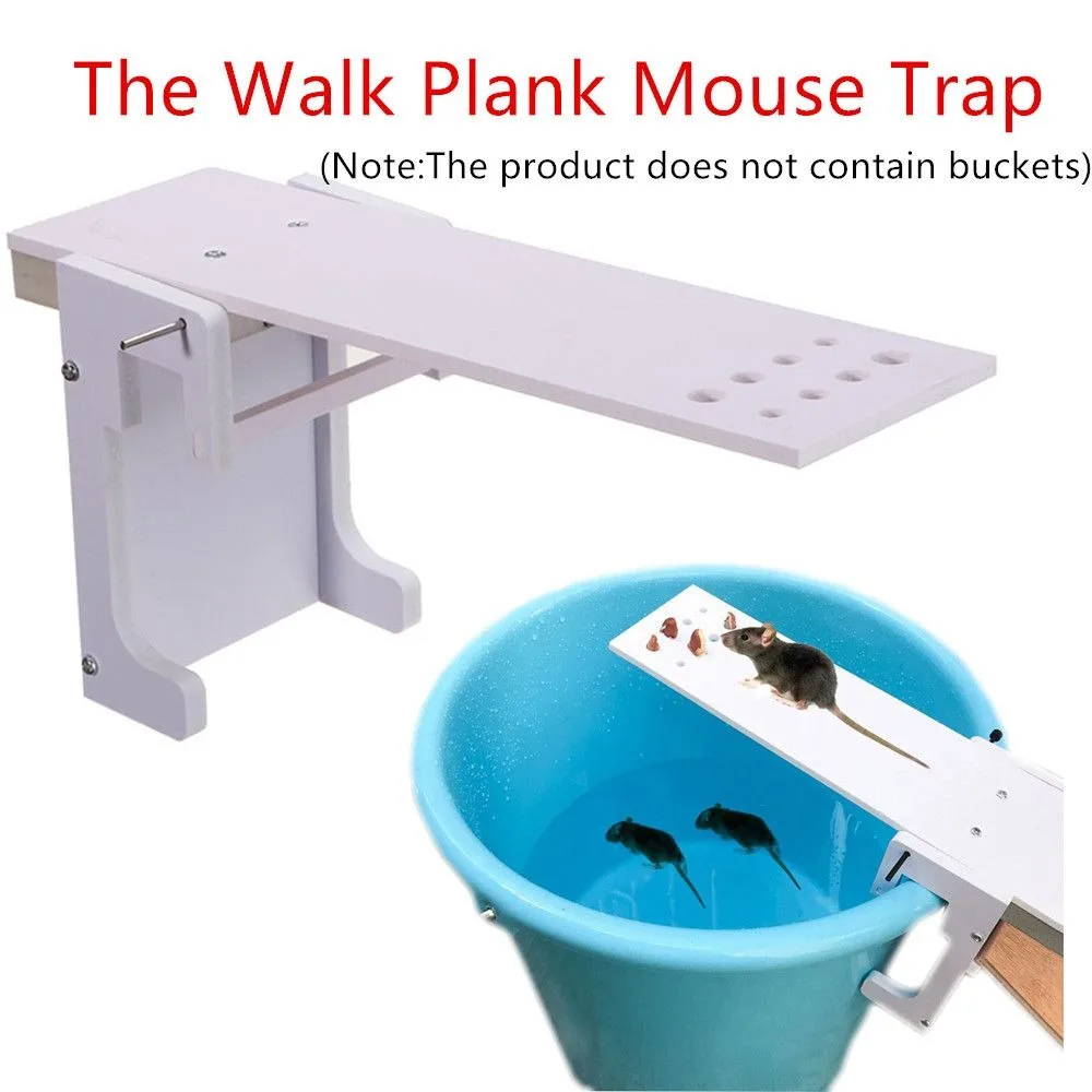 

Reusable Auto Reset Humanistic Pest Control Walk Plank Mice Catcher Bait Traps Mouse Trap
