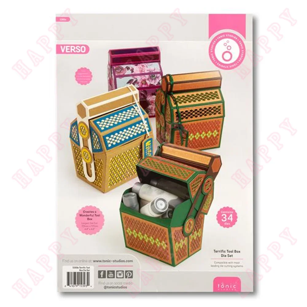 Metal Die Cutting Dies For DIY Scrapbooking Album Decorative Embossing DIY Paper Cards Making Nice box Terrific Tool Box Die Set
Metal Die Cutting Dies For DIY Scrapbooking Album Decorative Embossing DIY Paper Cards Making Nice box Terrific Tool Box Die Set