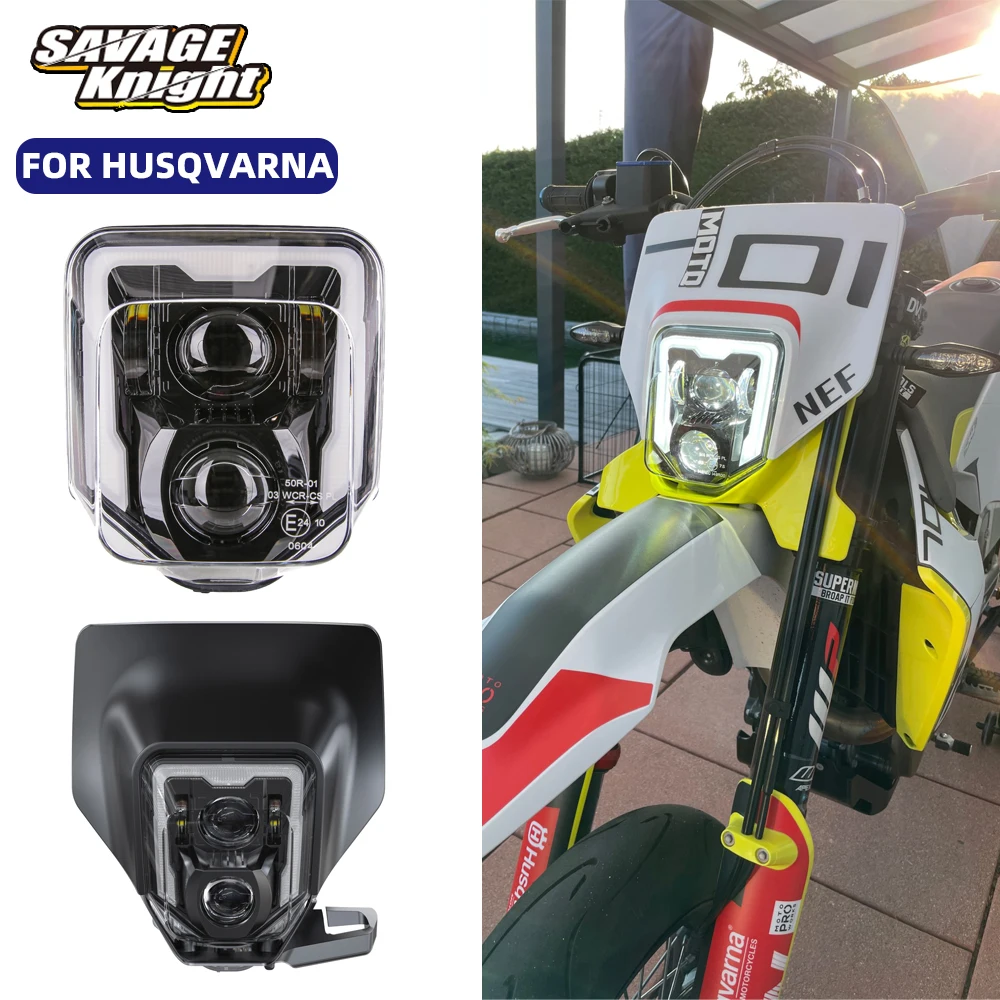 

New LED Motorcycle Headlight For Husqvarna FE 250 350 350S 450 501 501S TE 150 150i 250 250i 300 300i TX 125 Headlights Assembly