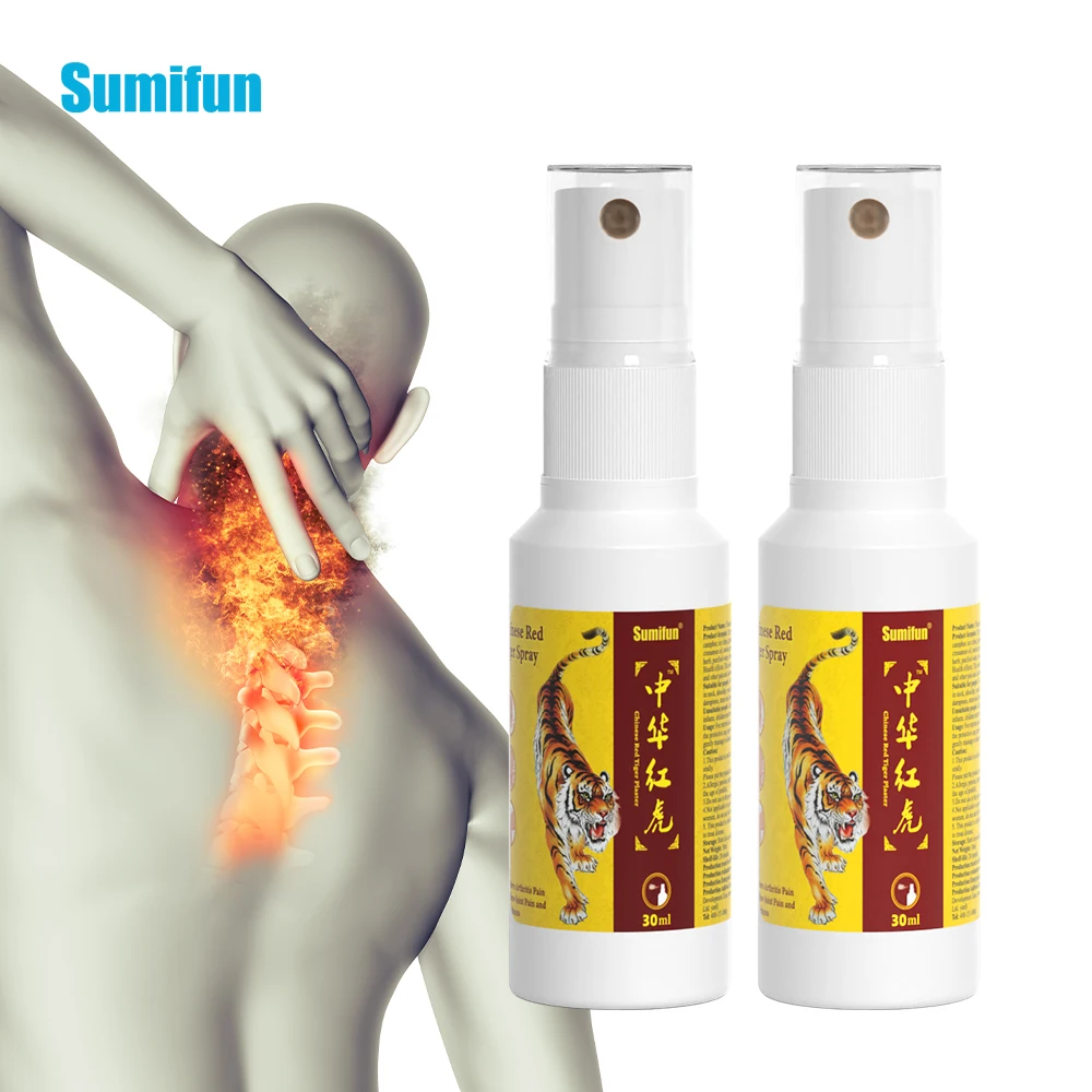 

1/2/3pcs Red Tiger Analgesic Spray Body Joint Pain Massage Liquid Promote Blood Circulation Arthritis Ache Medical Plaster 30ml