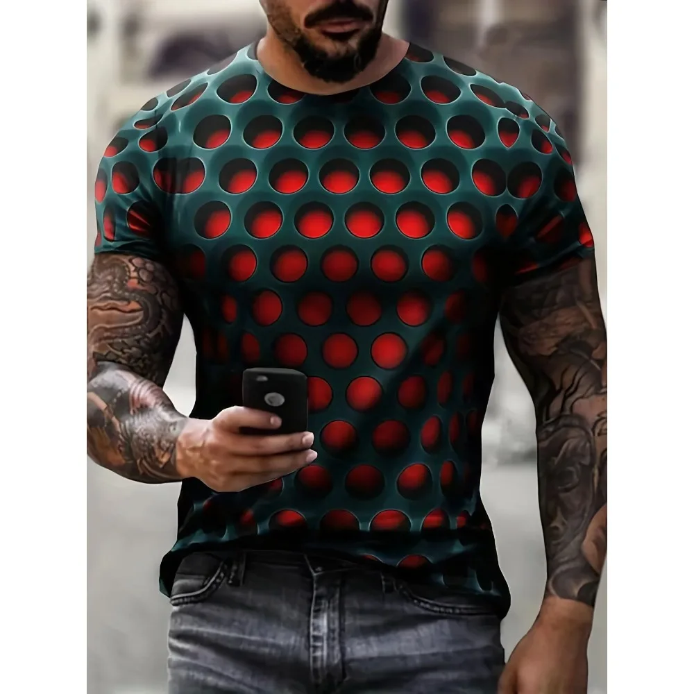 Summer Street Fashion Clothing T-shirt Optical Illusion 3D Printed Pattern Round Neck T-shirt Casual Short sleeved Top
Summer Street Fashion Clothing T-shirt Optical Illusion 3D Printed Pattern Round Neck T-shirt Casual Short sleeved Top