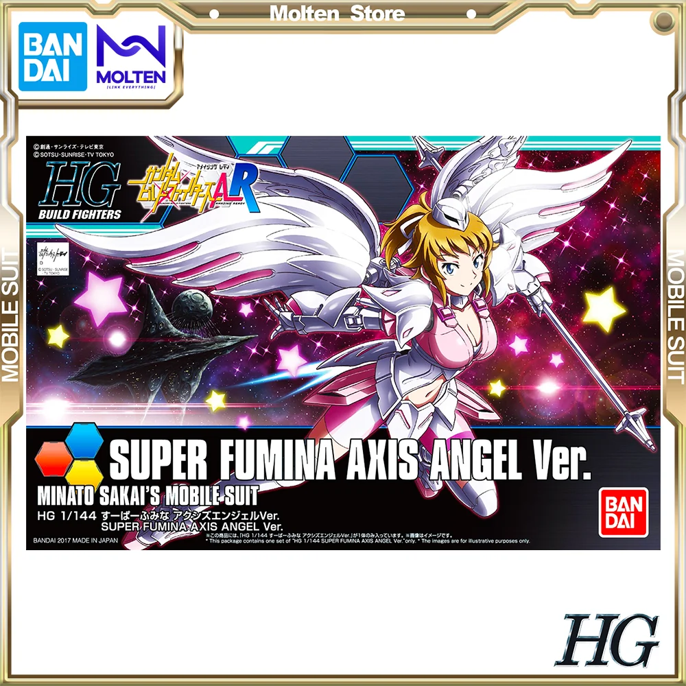 

BANDAI Original HGBF 1/144 Super Fumina Axis Angel Ver. Mobile Suit Gundam Build Fighters Gunpla Model Kit Assembly/Assembling