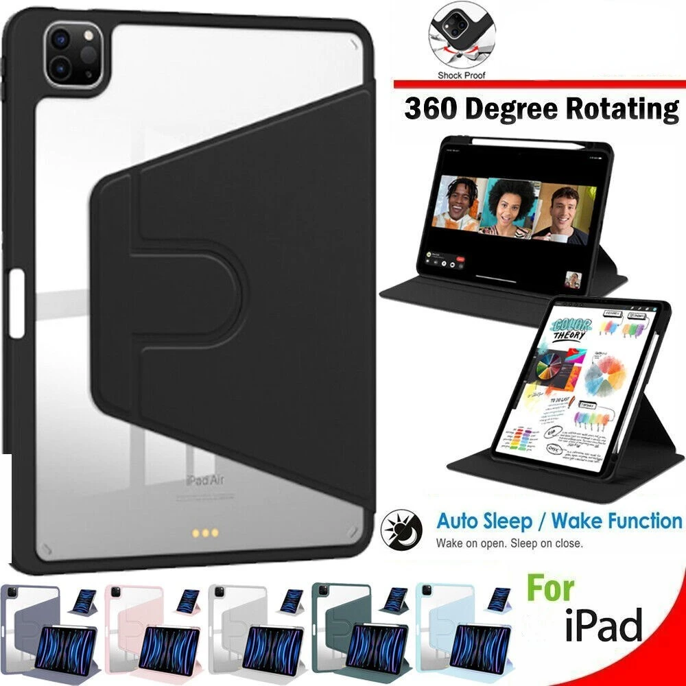 For IPad 10th Pro 11 12.9 10.2 7th/8th/9th Air 1/2 Air3 Pro 10.5 Air 4/5th Pro 9.7 Mini 6 Wake/Sleep Case Leather With Pen Slot
For IPad 10th Pro 11 12.9 10.2 7th/8th/9th Air 1/2 Air3 Pro 10.5 Air 4/5th Pro 9.7 Mini 6 Wake/Sleep Case Leather With Pen Slot