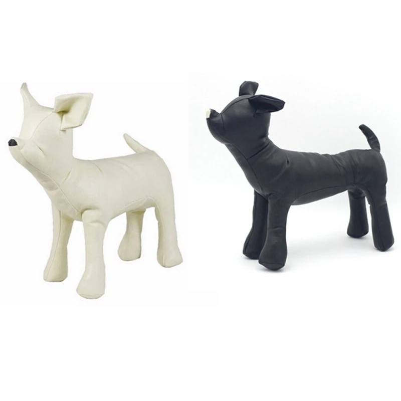 2Pcs Leather Dog Mannequins Standing Position Dog Models Toys Pet Animal Shop Display Mannequin S - White & Black
2Pcs Leather Dog Mannequins Standing Position Dog Models Toys Pet Animal Shop Display Mannequin S - White & Black