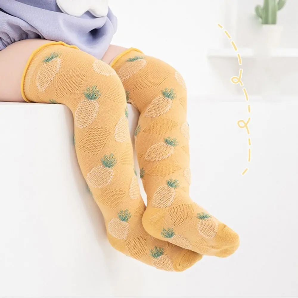 

Mosquito Socks Cotton Honey Peach Fungus Edge Kids Hosiery Korean Style Stockings Knee High Socks Children Girls Long Socks