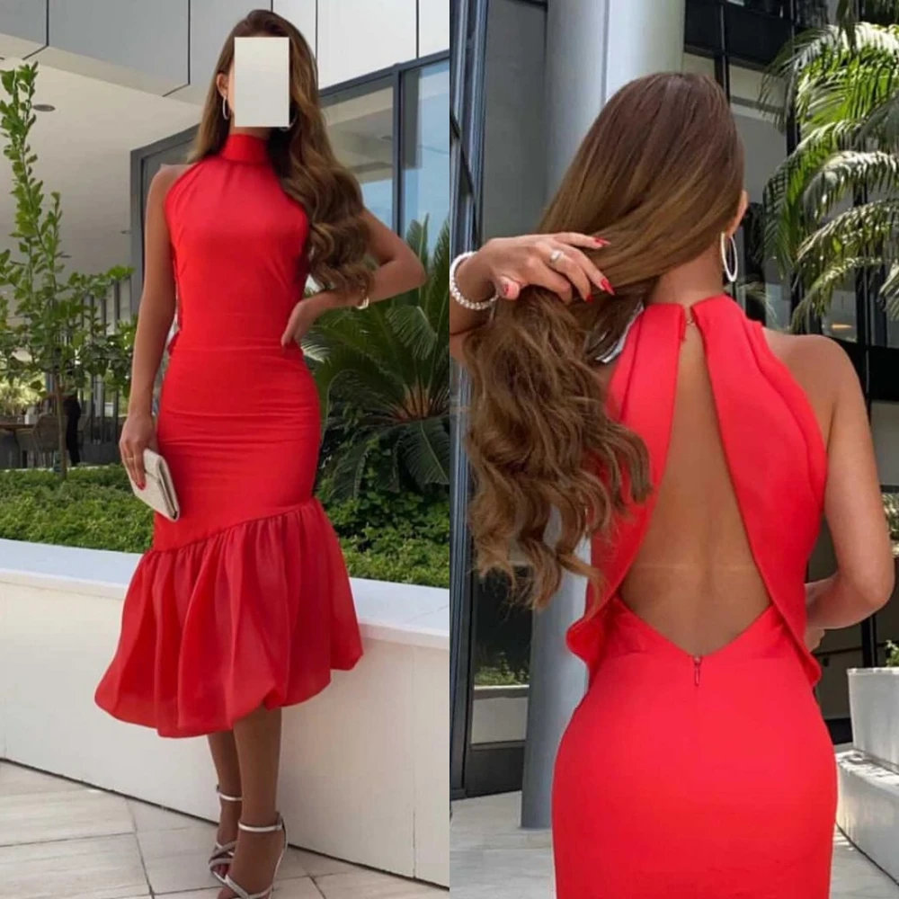 Sexy Halter Sheath Mermaid Prom Dresses Contoured Hugging Taffeta elegant Cocktail Charmeuse birthday dress for women
Sexy Halter Sheath Mermaid Prom Dresses Contoured Hugging Taffeta elegant Cocktail Charmeuse birthday dress for women