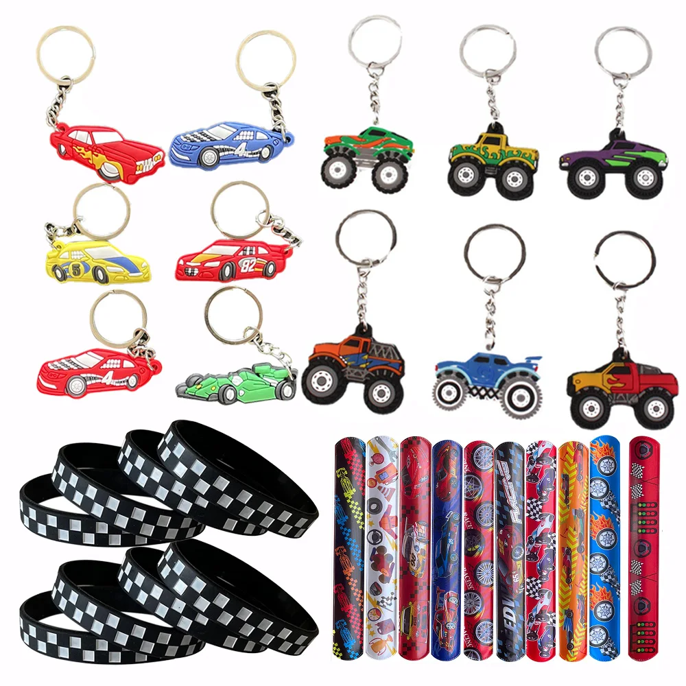 Race Cars Slap Bracelets Kids Boys Rubber Bracelets Keychains Checkered Flags Car Racing Games Birthday Party Decorations
Race Cars Slap Bracelets Kids Boys Rubber Bracelets Keychains Checkered Flags Car Racing Games Birthday Party Decorations