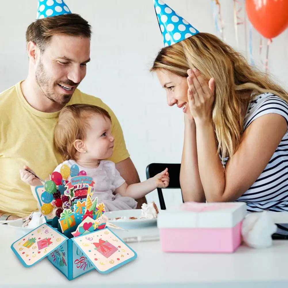 Birthday Card Paper Greeting Card 3d Foldable Birthday Greeting Card with Music Lights Gift Box Colorful Paper Wishes for Party
Birthday Card Paper Greeting Card 3d Foldable Birthday Greeting Card with Music Lights Gift Box Colorful Paper Wishes for Party