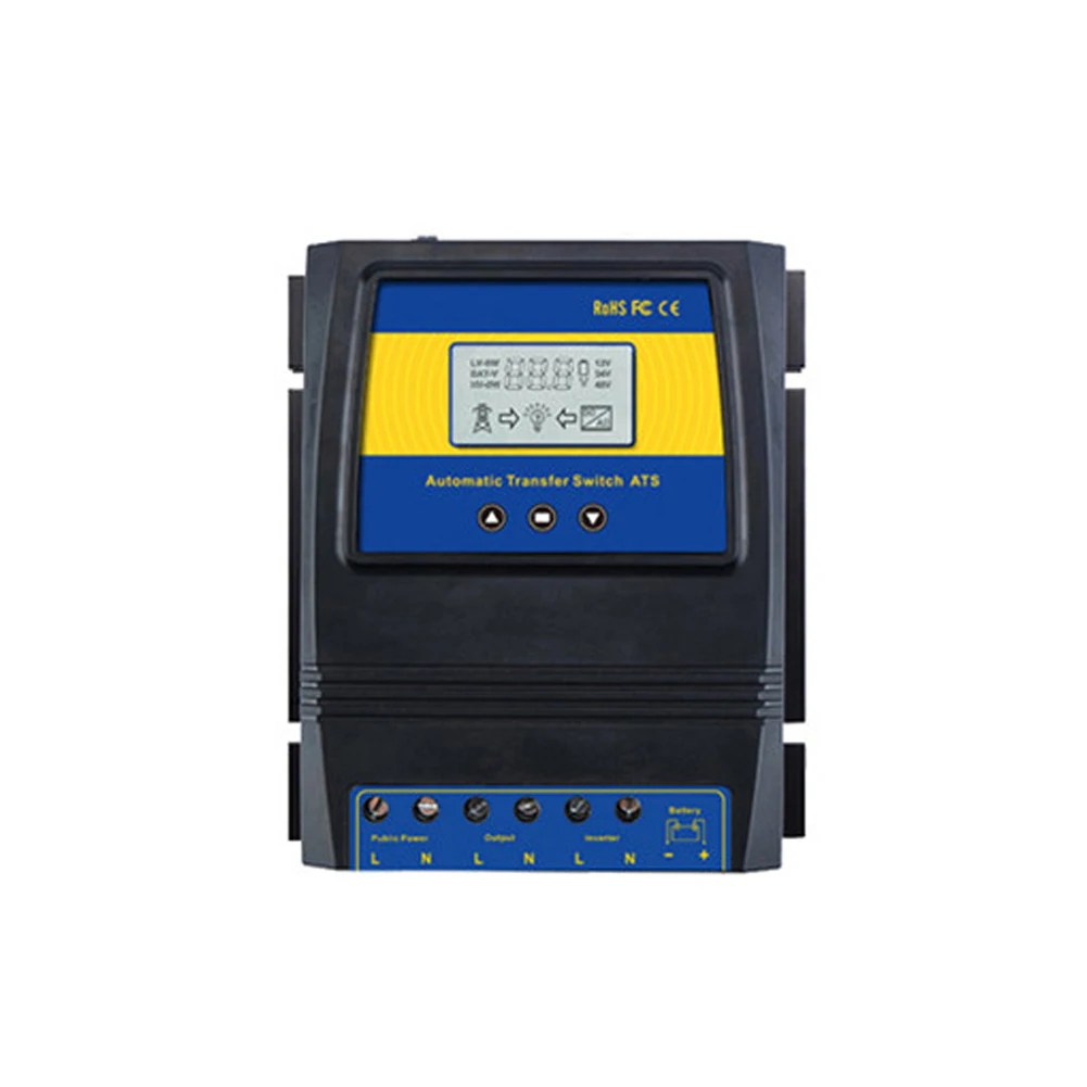 Automatic Dual Power Transfer Switch ATS Direct Current 12/24/48V AC 110 V 220 V Auto Distinguish for Solar Wind System On/off
Automatic Dual Power Transfer Switch ATS Direct Current 12/24/48V AC 110 V 220 V Auto Distinguish for Solar Wind System On/off