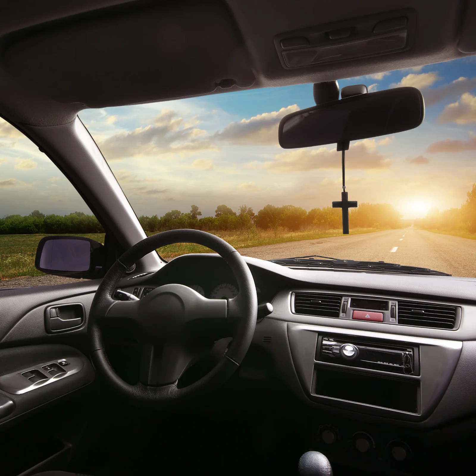 Car Rear View Mirror Pendant Car Charm Wooden Cross Pendant Vehicle Interior Decor
Car Rear View Mirror Pendant Car Charm Wooden Cross Pendant Vehicle Interior Decor