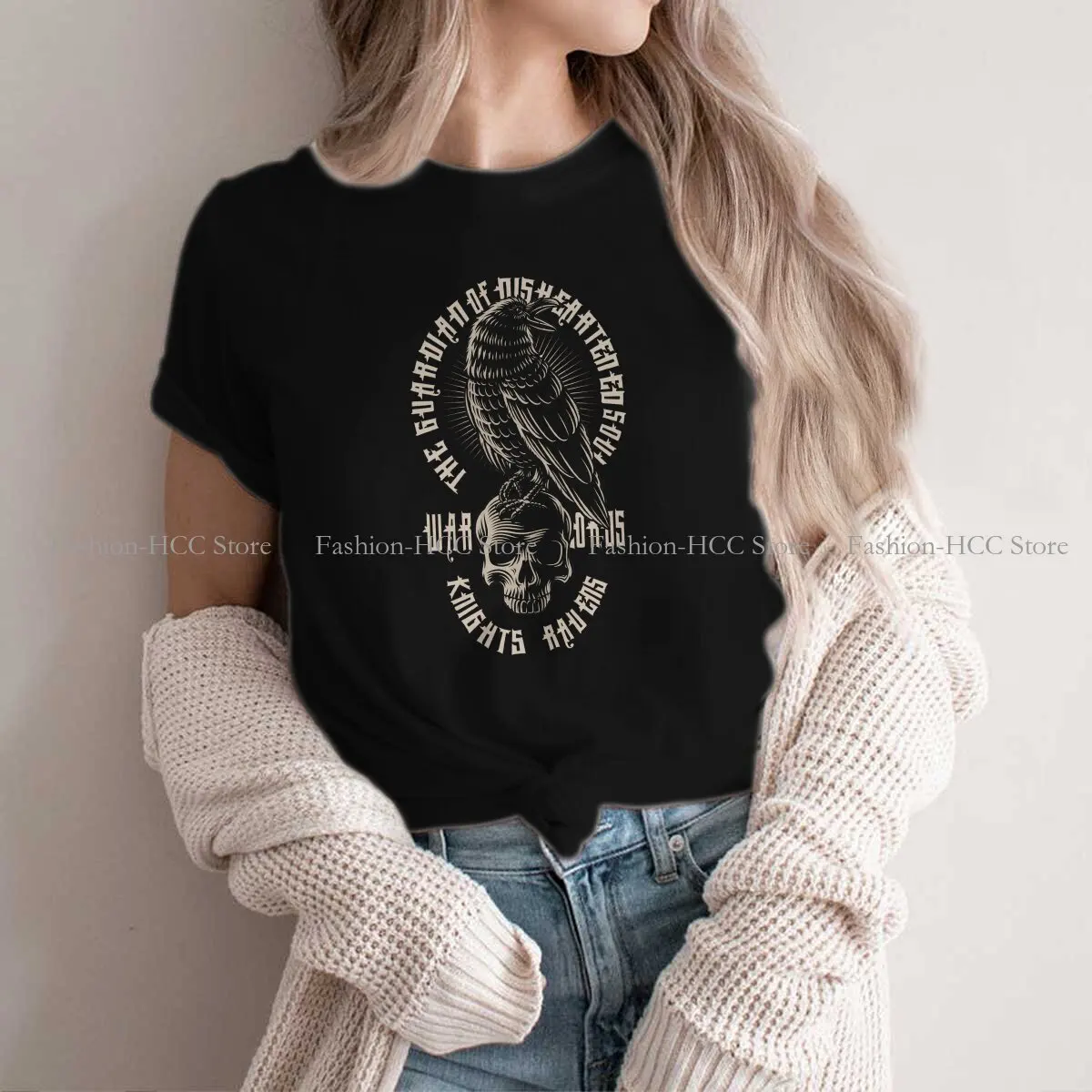 The Guardian O Neck TShirt Knight Of The Skull Cartoon Classic Polyester T Shirt Women Tops Individuality
The Guardian O Neck TShirt Knight Of The Skull Cartoon Classic Polyester T Shirt Women Tops Individuality