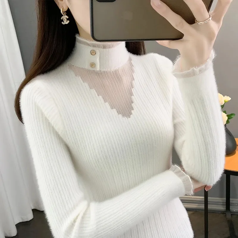 Women's Oversize Sweater Turtleneck Green Vintage Pullover Jumper Women Winter Thick Warm Knitted Sweater Soft Bottoming Shirts
Women's Oversize Sweater Turtleneck Green Vintage Pullover Jumper Women Winter Thick Warm Knitted Sweater Soft Bottoming Shirts