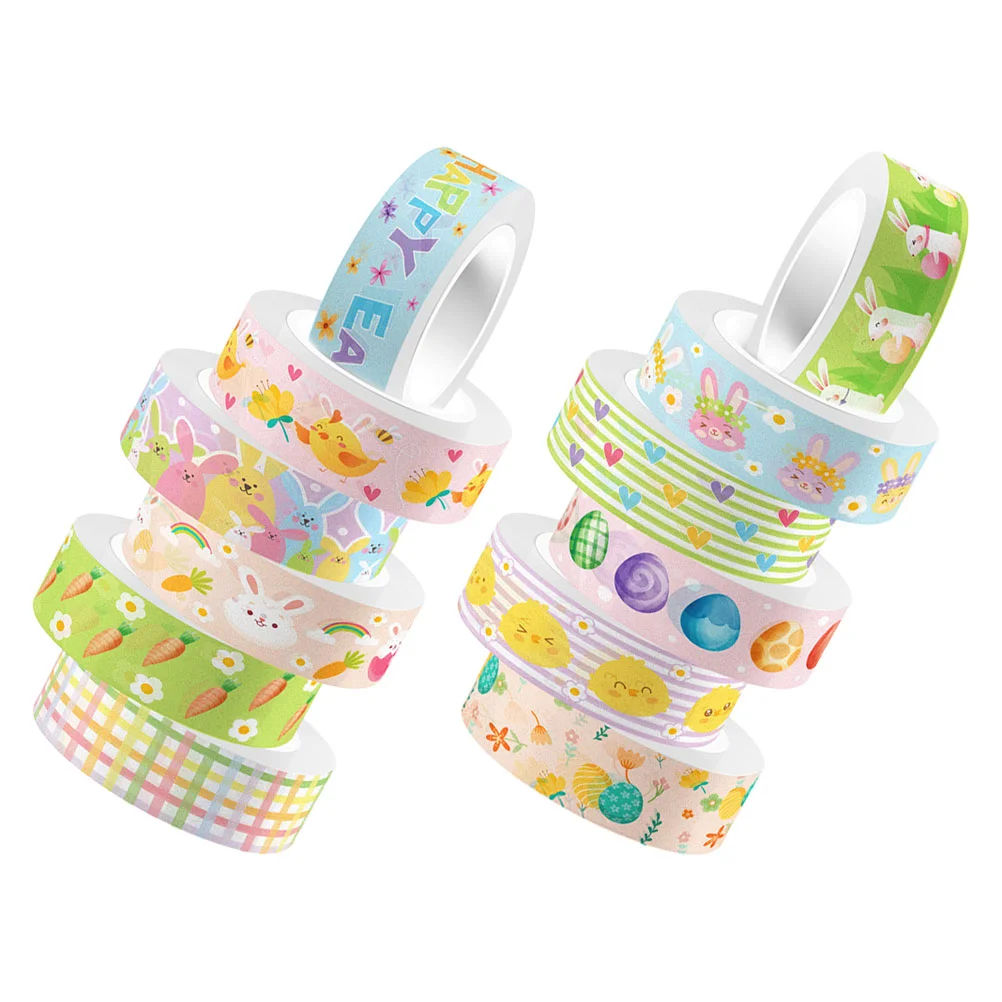12 Rolls Stickers Easter Tape Printing For Scrapbooking Stationery Washi Supplies Crafts Japanese Paper
12 Rolls Stickers Easter Tape Printing For Scrapbooking Stationery Washi Supplies Crafts Japanese Paper