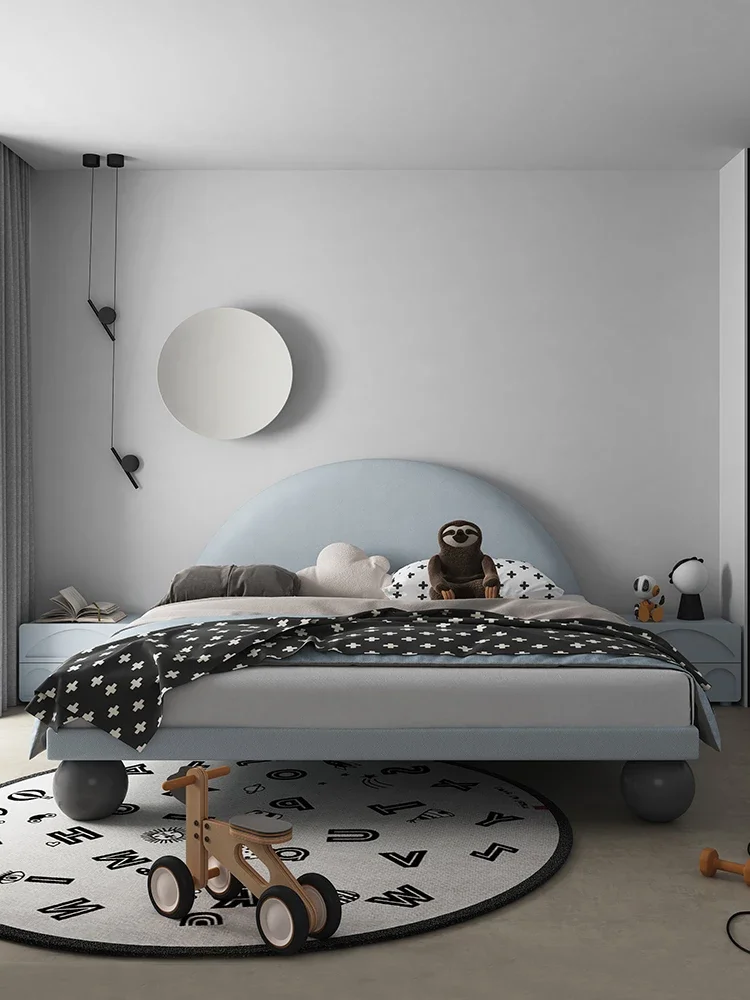 Yan Shuo Solid Wood Net Red Bed Leather Art Bed Modern and Simple Nordic Boys' Bed Double Bed Single Children's Bed 1.2m
Yan Shuo Solid Wood Net Red Bed Leather Art Bed Modern and Simple Nordic Boys' Bed Double Bed Single Children's Bed 1.2m