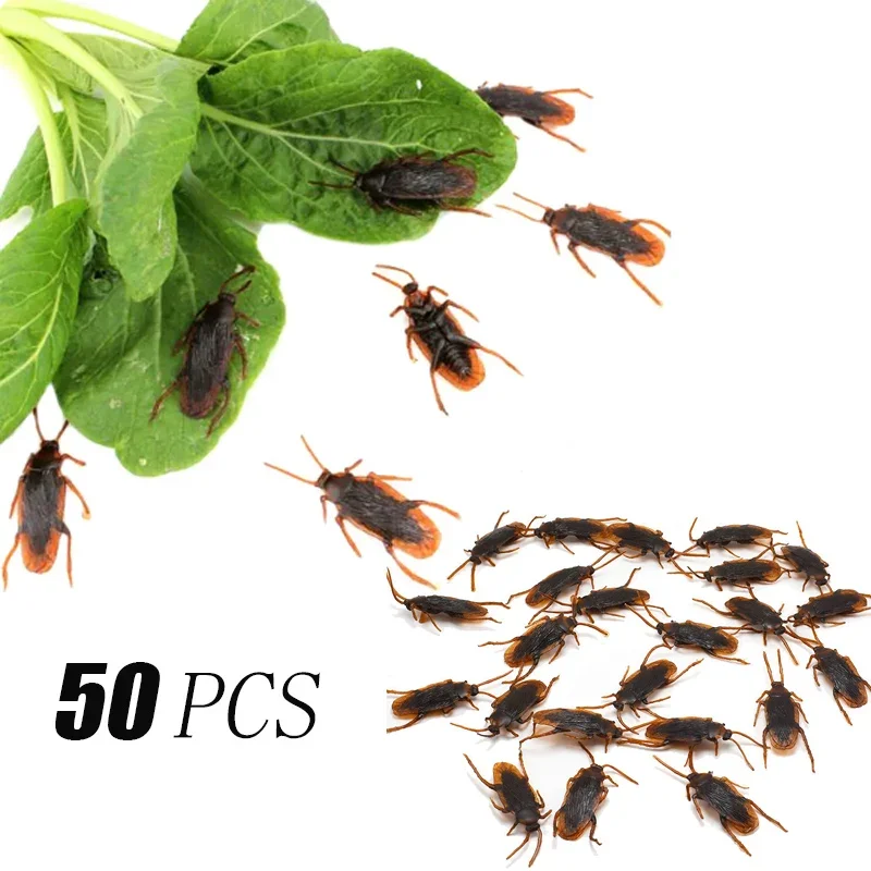 50Pcs Cockroaches Halloween gadget Plastic Joke Decoration Props Rubber Toy Gags Practical Jokes Toys Plastic Bugs Cockroach
50Pcs Cockroaches Halloween gadget Plastic Joke Decoration Props Rubber Toy Gags Practical Jokes Toys Plastic Bugs Cockroach