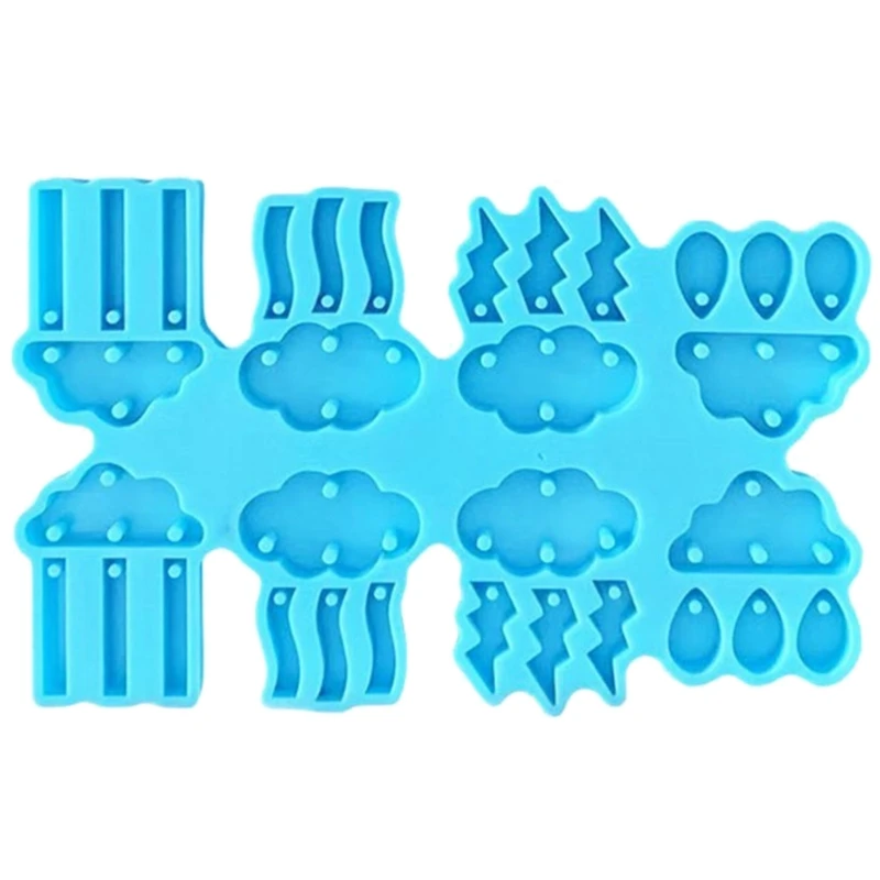 

Silicone Pendant Moulds DIY Earring Molds Cloud Shaped Keychain Mould Silicone Material for Jewelry Pendant Hand Making