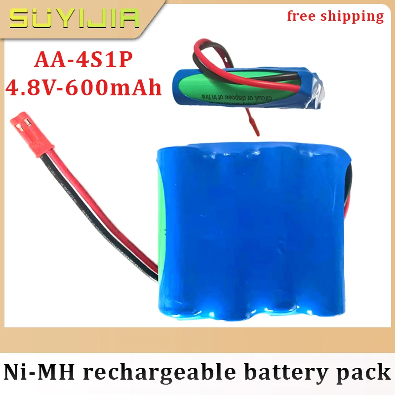 4S1P 4.8V AA NiMH Rechargeable Battery Pack 600mAh for Drone Electronic Tools LED Light Flashlight Power Bank MP4 Free Shipping
4S1P 4.8V AA NiMH Rechargeable Battery Pack 600mAh for Drone Electronic Tools LED Light Flashlight Power Bank MP4 Free Shipping