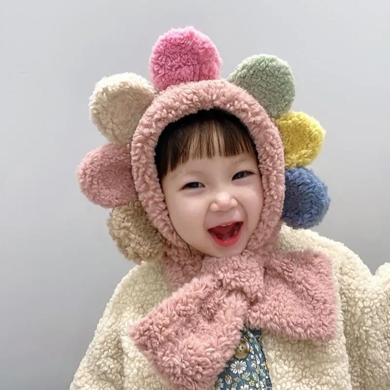 Hat And Scarf Integrated Children's Autumn And Winter Girls Cute And Super Cute Korean Warm Plush Big Flower Ear Protection Cap
Hat And Scarf Integrated Children's Autumn And Winter Girls Cute And Super Cute Korean Warm Plush Big Flower Ear Protection Cap