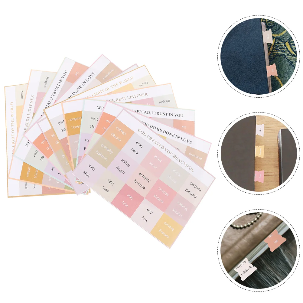 10 Sheets Bible Index Tags Tabs Book Accessories for Dividers Label Sticker Women Study Labels Paper Miss
10 Sheets Bible Index Tags Tabs Book Accessories for Dividers Label Sticker Women Study Labels Paper Miss