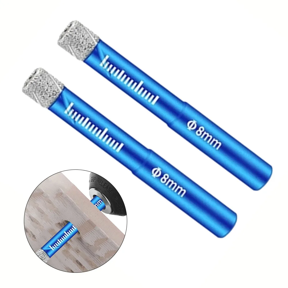 2pcs Brazed Dry Tile Drill Bit Round Shank Diamond 6 8 10mm For Drilling Marble Masonry Concrete Tile Ceramic Glass Power Tool
2pcs Brazed Dry Tile Drill Bit Round Shank Diamond 6 8 10mm For Drilling Marble Masonry Concrete Tile Ceramic Glass Power Tool