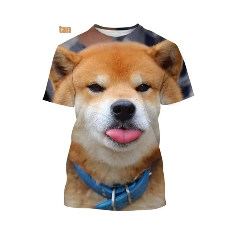 

Забавная 3D футболка Doge с изображением Сиба-ину собаки, одежда для мужчин, Повседневная модная уличная одежда, поп, унисекс, Харадзюку, женские топы, футболки