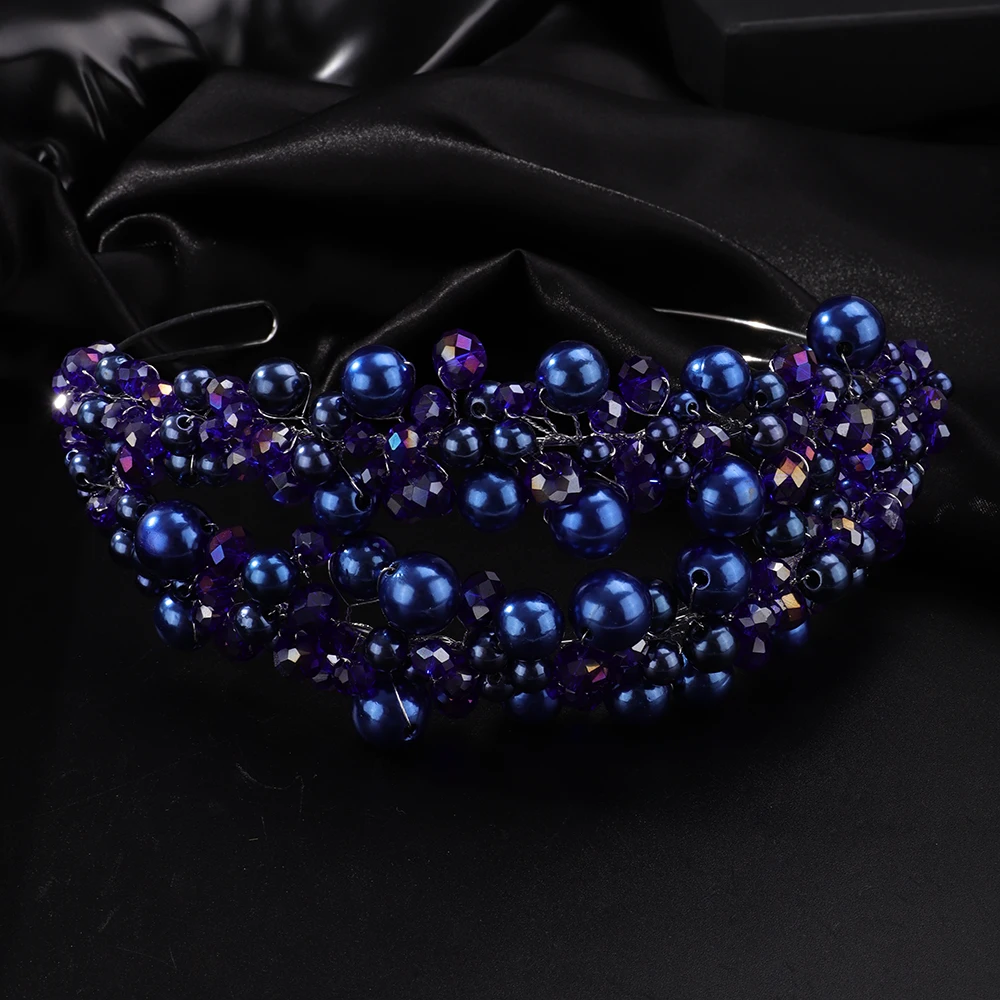Luxury Elegant Pearl Crystal Crown Headpieces Bridal Headband Wedding Hair Jewelry Accessories Handmade Party Headdress Tiaras 25 Sd254c06ed65a4238b7843dc79ed1da14l