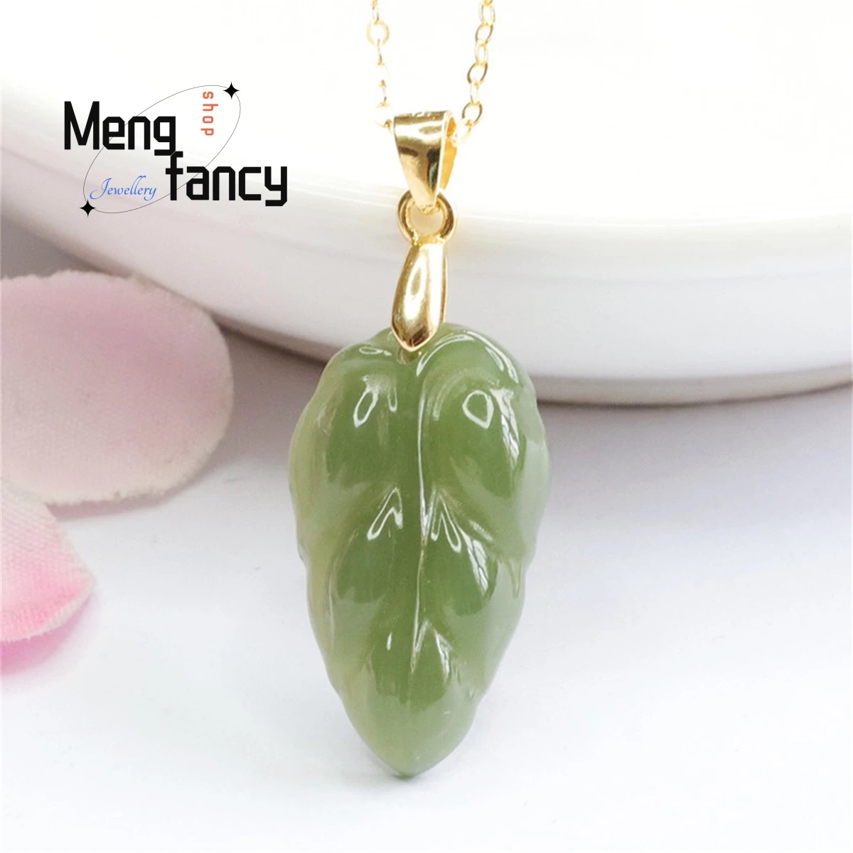 Natural S925 Silver Inlaid Hotan Jade Leaf Pendant Necklace Exquisite Fashion Personality Simple Atmosphere Women Fine Jewelry
Natural S925 Silver Inlaid Hotan Jade Leaf Pendant Necklace Exquisite Fashion Personality Simple Atmosphere Women Fine Jewelry