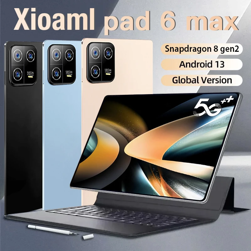 

Original New Tablet PC Ml Pad 6 Max 16G+1TB Android13 Tablets 11.0inch 8800mAh Tablets Global 5G Dual SIM Card ml Pad 6 Pro