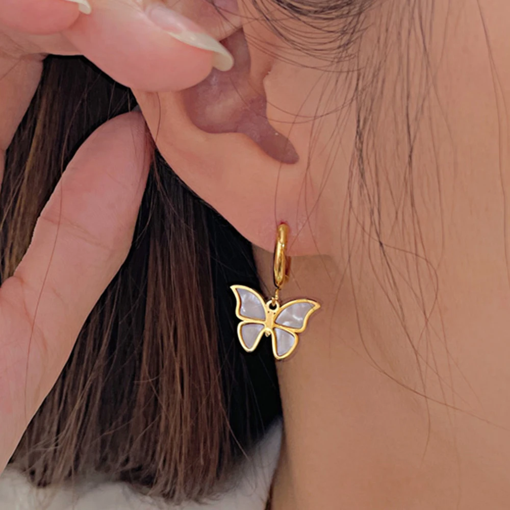 JHSL Hyperbole Lady Women Korean Insects Butterfly Dropping Hoop Earring Gold Color Fashion Jewelry Cocktail Party Gift New
JHSL Hyperbole Lady Women Korean Insects Butterfly Dropping Hoop Earring Gold Color Fashion Jewelry Cocktail Party Gift New