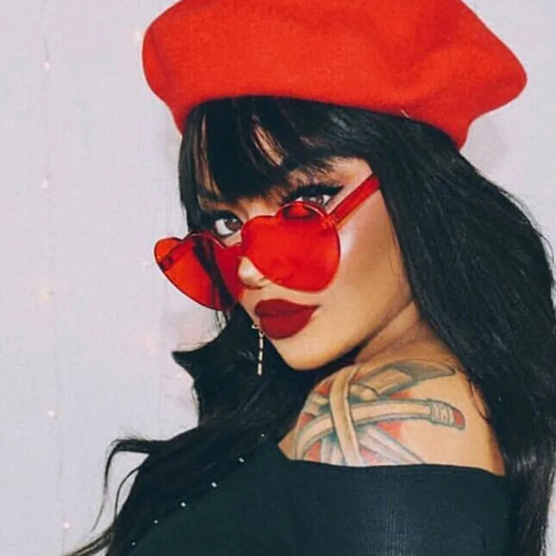Party eyewear googles women 2018 frame candy tint color cat sun glasses fashion brand design Love heart shape rimless sunglasses
Party eyewear googles women 2018 frame candy tint color cat sun glasses fashion brand design Love heart shape rimless sunglasses