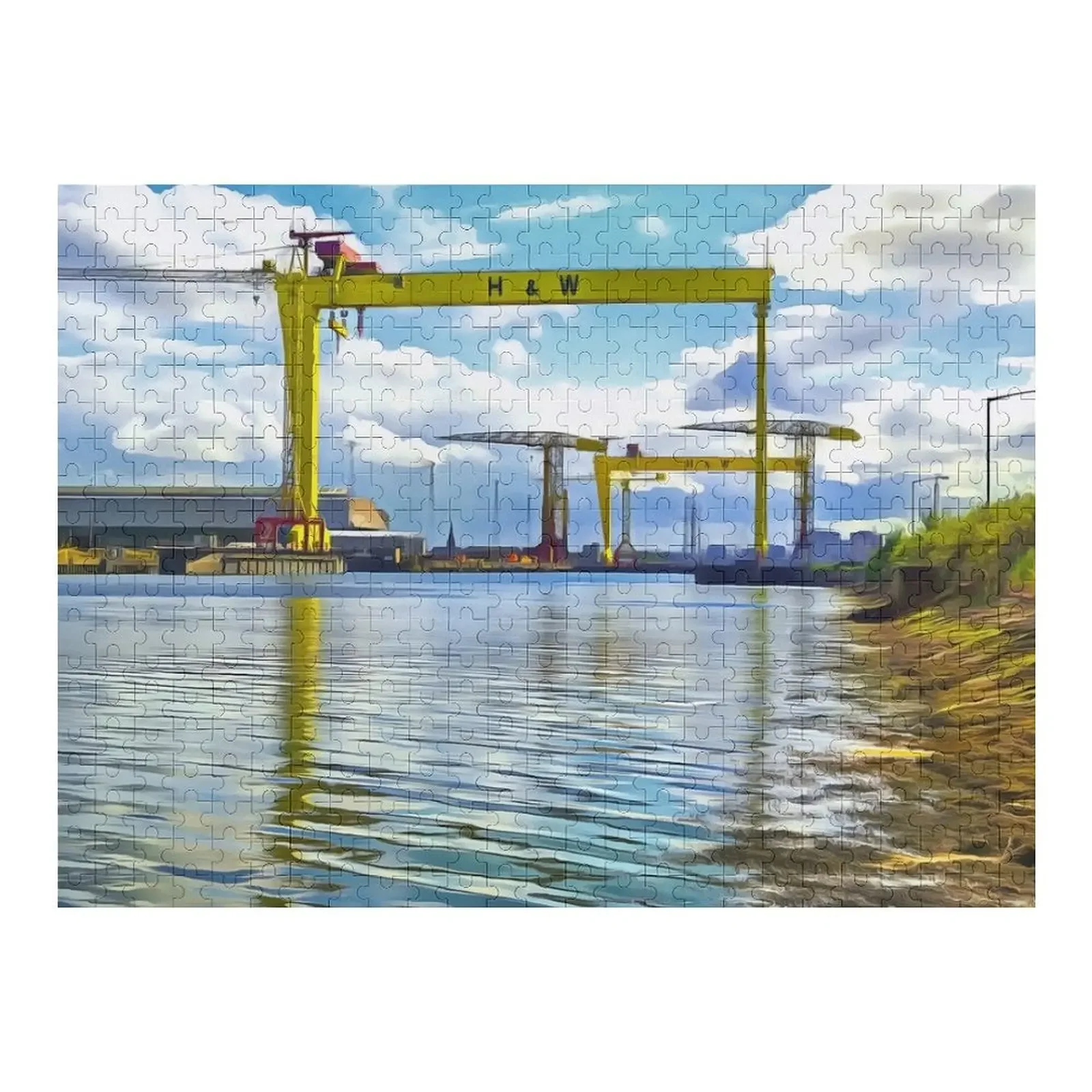 The Cranes of Belfast, Ireland. (Painting) Jigsaw Puzzle Wooden Jigsaws For Adults Works Of Art Personalized Puzzle
The Cranes of Belfast, Ireland. (Painting) Jigsaw Puzzle Wooden Jigsaws For Adults Works Of Art Personalized Puzzle