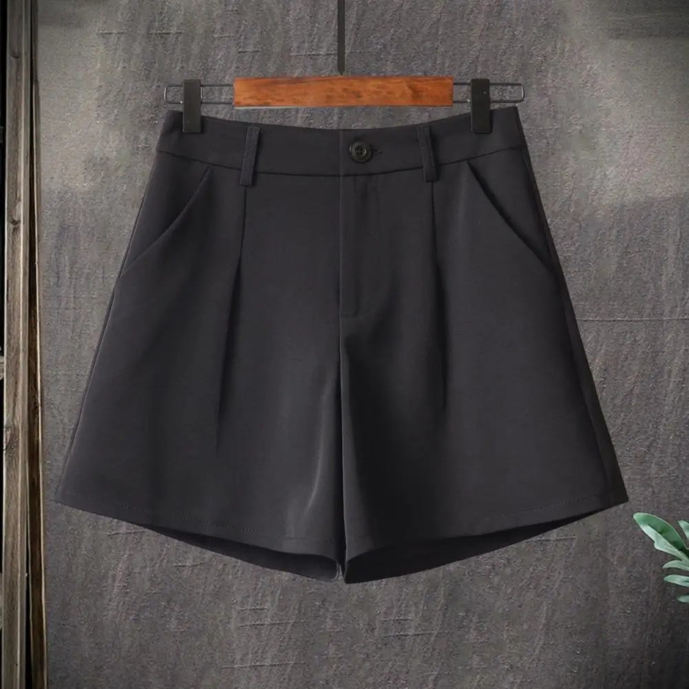 Lady Shorts Elegant High Waist Women's Suit Shorts with Pockets A-line Style Button Closure Formal Ol Commute Wear for Summer
Lady Shorts Elegant High Waist Women's Suit Shorts with Pockets A-line Style Button Closure Formal Ol Commute Wear for Summer