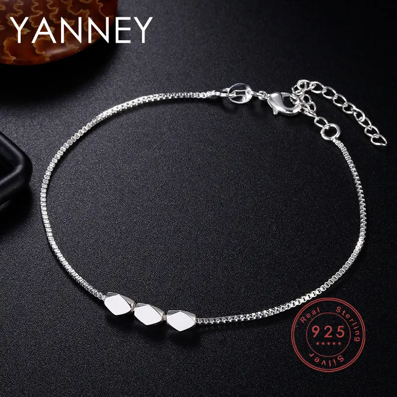 Fashion 925 Silver 8 Inches Box Chain Simple Fine Diamond Bracelet For Women Charm Wedding Jewelry Birthday Party Gifts
Fashion 925 Silver 8 Inches Box Chain Simple Fine Diamond Bracelet For Women Charm Wedding Jewelry Birthday Party Gifts