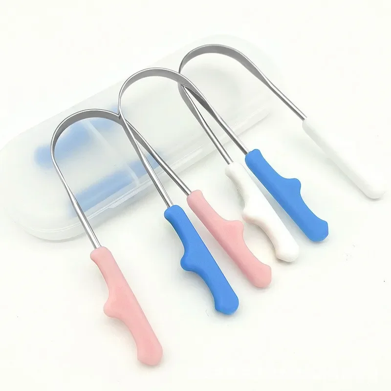 U Shaped Tongue Scraper Stainless Steel Mouth Scraper Plastic handle with Case Dental Oral Care Cleaning Brush
U Shaped Tongue Scraper Stainless Steel Mouth Scraper Plastic handle with Case Dental Oral Care Cleaning Brush