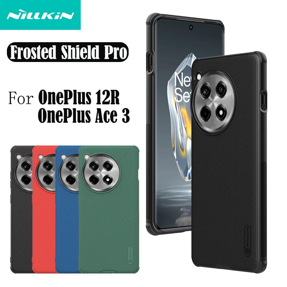 

For OnePlus 12R / Ace 3 Case Nillkin Super Frosted Shield Pro Soft TPU Frame Hard PC Back Cover For OnePlus12R One Plus Ace3