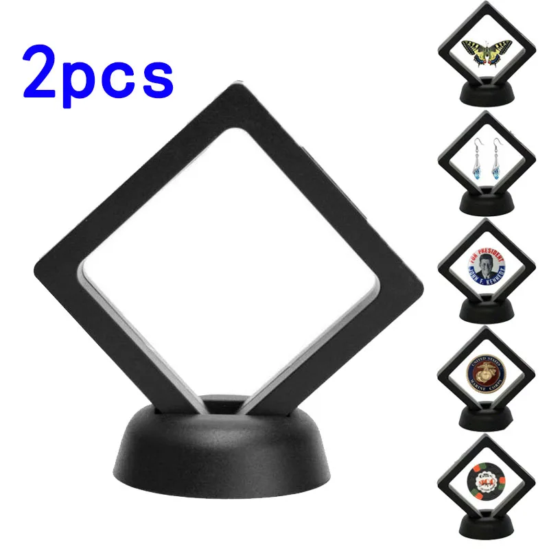 2pcs Coin Frame Penny 90*90mm Decoration Black Plastic 3D Floating Display Holder Case Stand Square Collection
2pcs Coin Frame Penny 90*90mm Decoration Black Plastic 3D Floating Display Holder Case Stand Square Collection