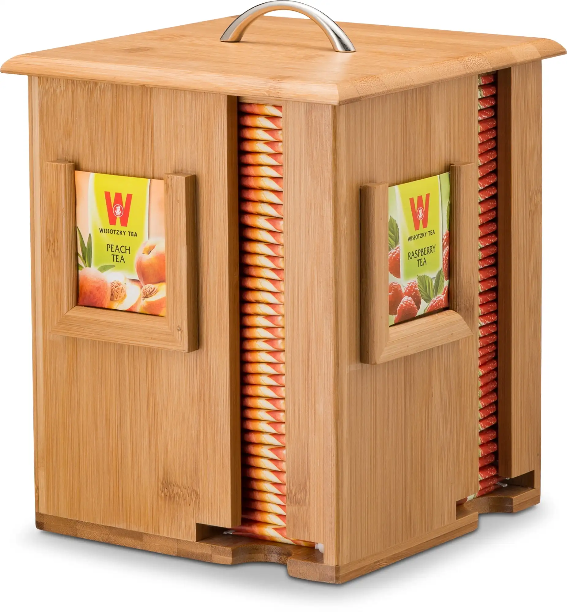 Bamboo Display Tea Box with 4 Compartments and Lid,Beautiful Wooden Tea Organizer Holds 160 Herbal Tea Bags,100% Natural Bamboo.
Bamboo Display Tea Box with 4 Compartments and Lid,Beautiful Wooden Tea Organizer Holds 160 Herbal Tea Bags,100% Natural Bamboo.